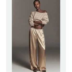 Brand New by Anthropologie MAEVE LIQUID SHINE PARTY PULL-ON PANTS